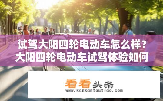 试驾大阳四轮电动车怎么样？大阳四轮电动车试驾体验如何？