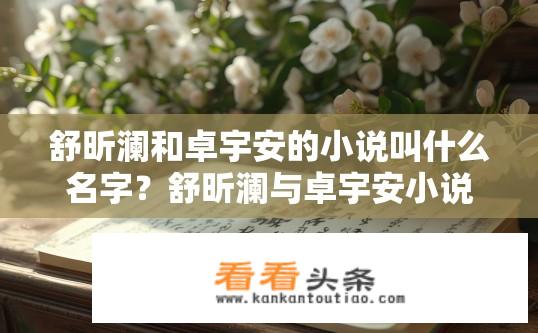 舒昕澜和卓宇安的小说叫什么名字？舒昕澜与卓宇安小说名是什么？