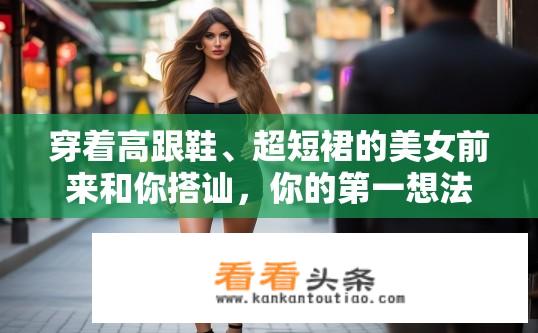 穿着高跟鞋、超短裙的美女前来和你搭讪，你的第一想法是啥？美女穿搭下的第一印象，好奇还是警惕？