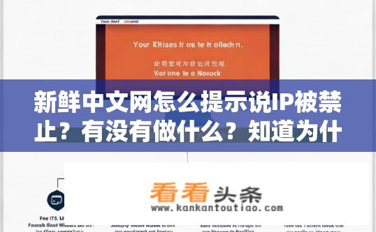 新鲜中文网怎么提示说IP被禁止？有没有做什么？知道为什么吗？新鲜中文网IP被禁原因及解决方法？