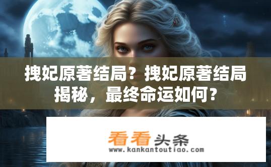 拽妃原著结局？拽妃原著结局揭秘，最终命运如何？