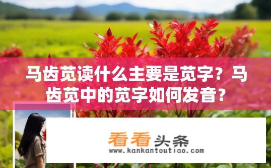 马齿苋读什么主要是苋字？马齿苋中的苋字如何发音？