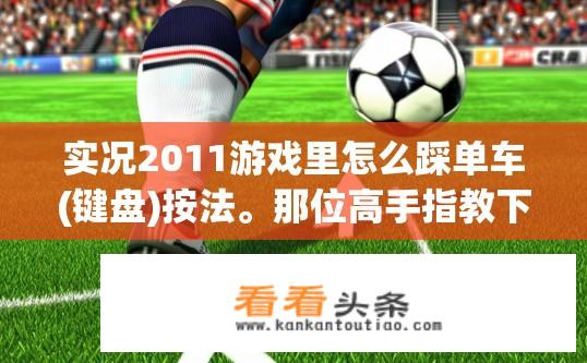 实况2011游戏里怎么踩单车(键盘)按法。那位高手指教下？实况足球2011键盘操作，如何踩单车动作？