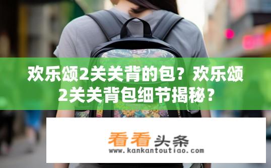 欢乐颂2关关背的包？欢乐颂2关关背包细节揭秘？