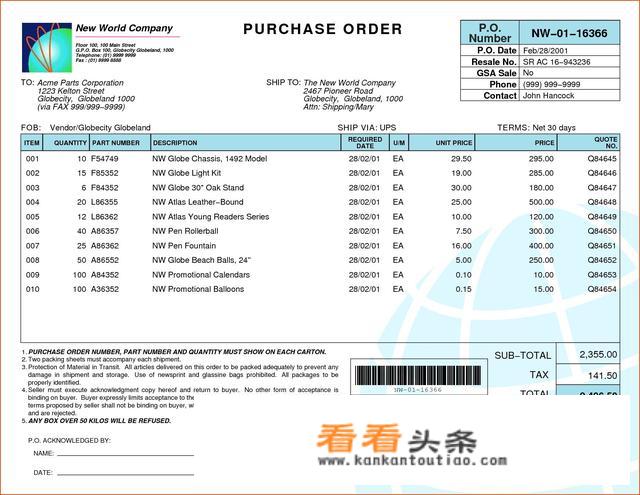外贸中的“PO”是什么意思？“2个PO”又是什么意思？