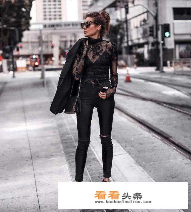 网纱透明上衣怎么搭？