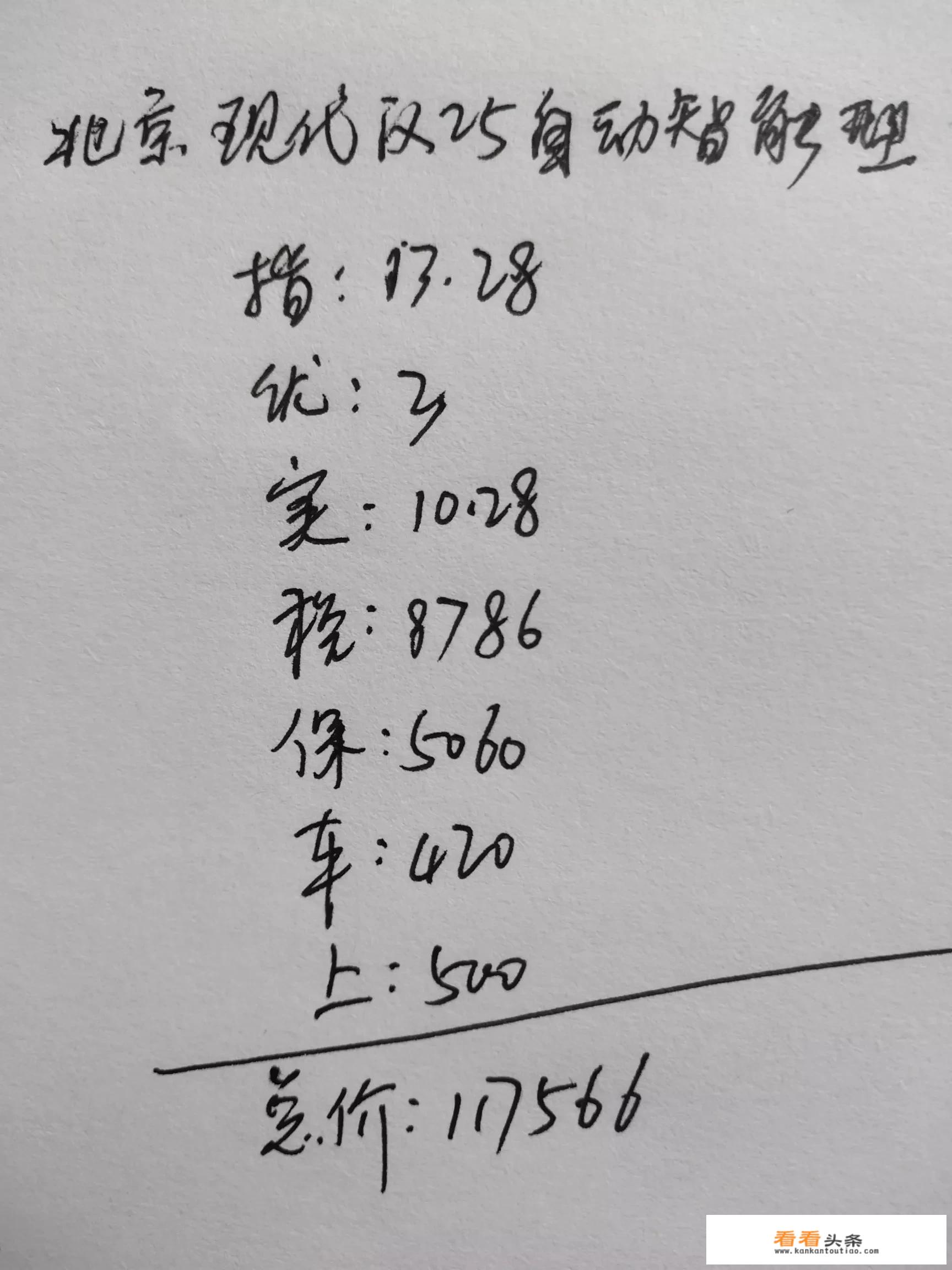 北京现代ix25最新价格？