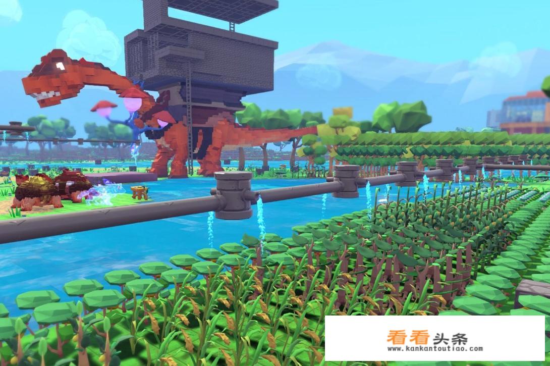 PS4上有没有什么类似《我的世界》的画风可爱清新的沙盒生存游戏呢？