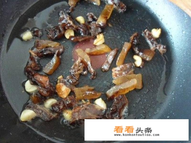 炒茭白的做法王刚？
