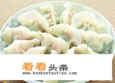 虾仁韭菜鸡蛋馅怎么伴？