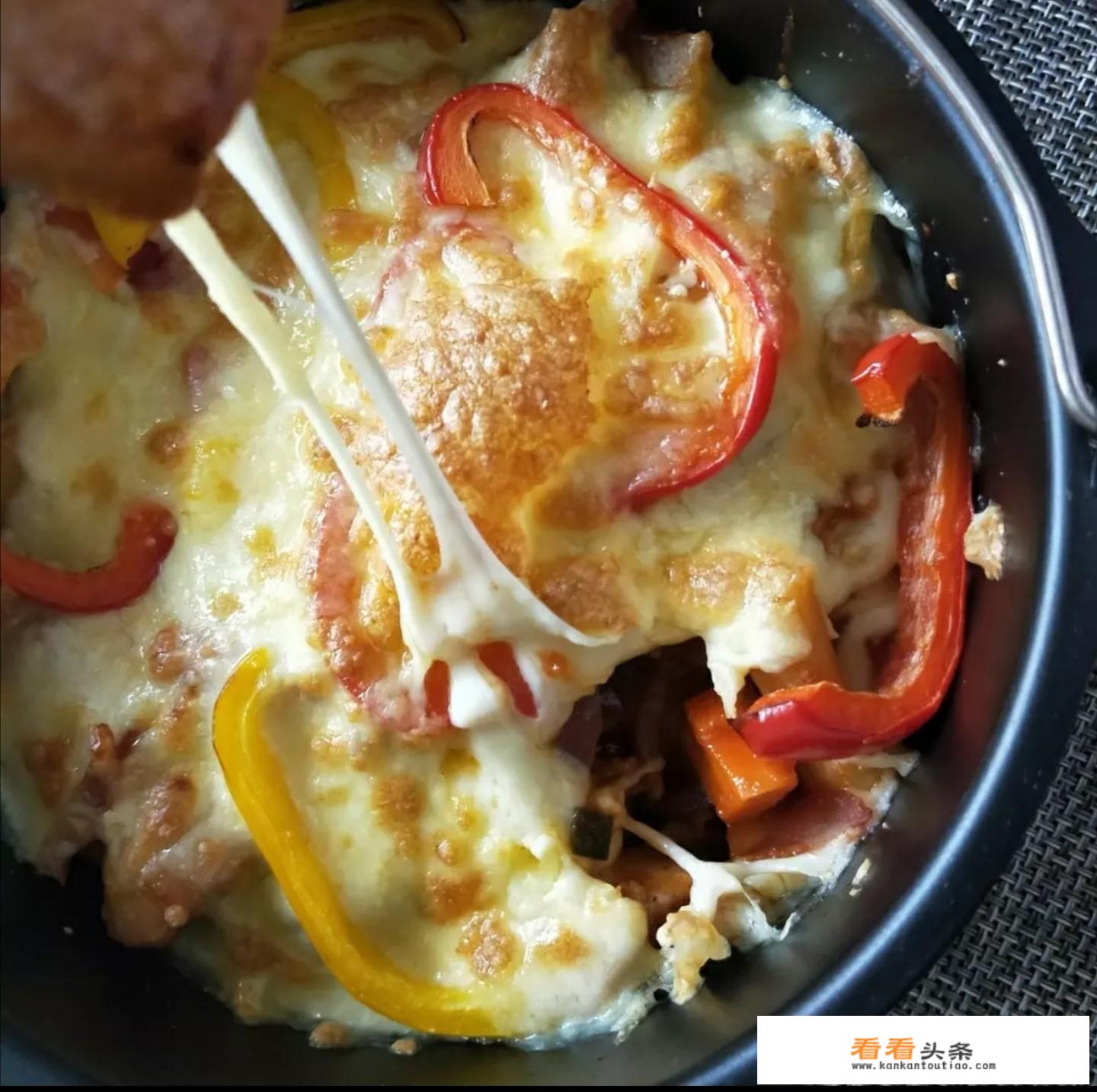 芝士焗饭微波炉做法蛋包饭？