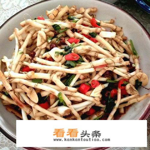 凉拌不加辣的新鲜折耳根的吃法？