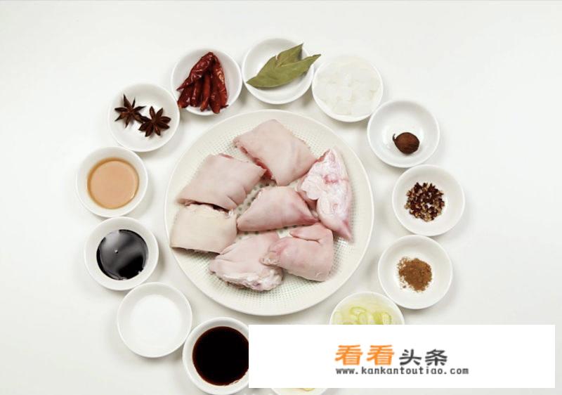 王刚红烧猪肘子的做法？