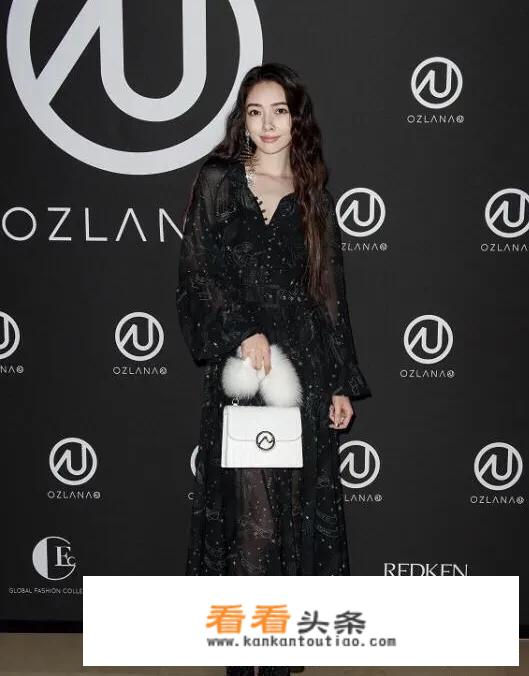 郭碧婷出席巴黎时装周，穿的黑色半透轻薄透纱长裙是什么风格？
