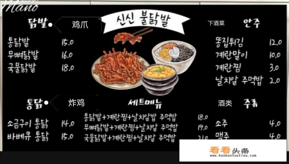 韩国料理有一些什么？