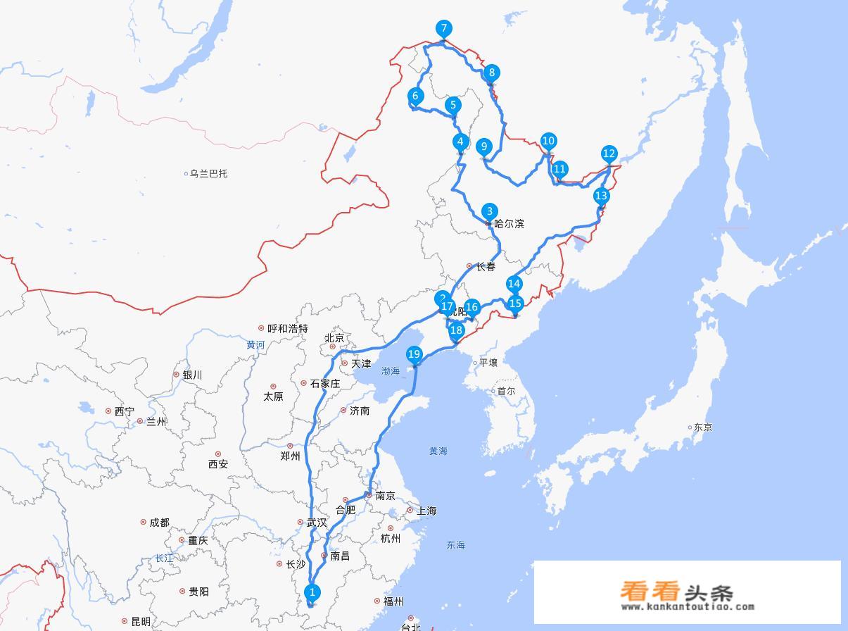 江西省赣州自驾到东北三省40天，行程安排有什么攻略分享？