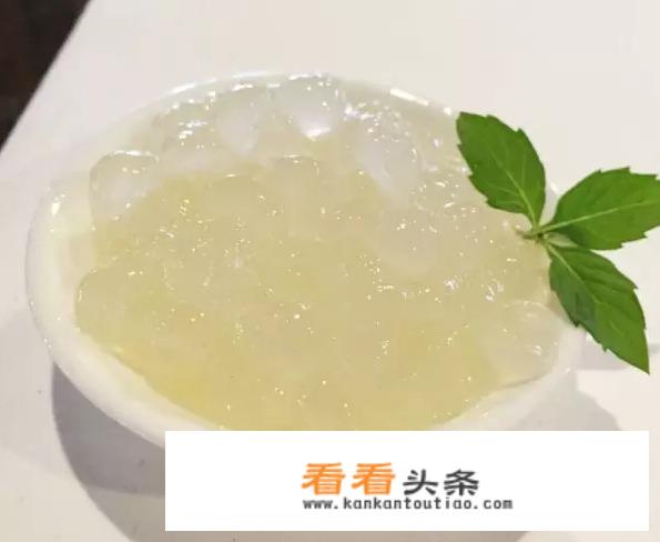 甜品中的寒晶是什么东西？