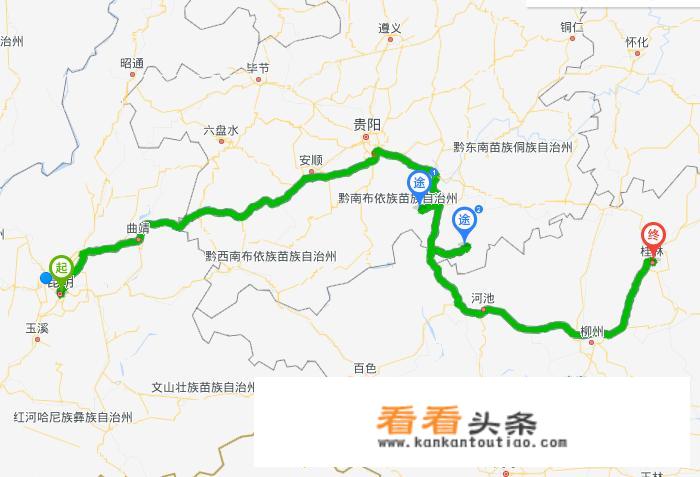 重庆自驾桂林沿途更佳路线？