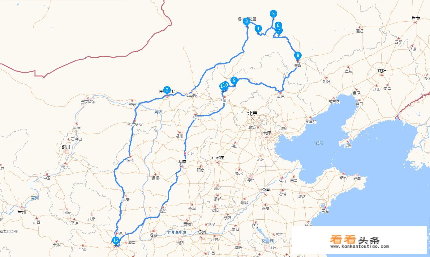 西安环山旅游1号线？