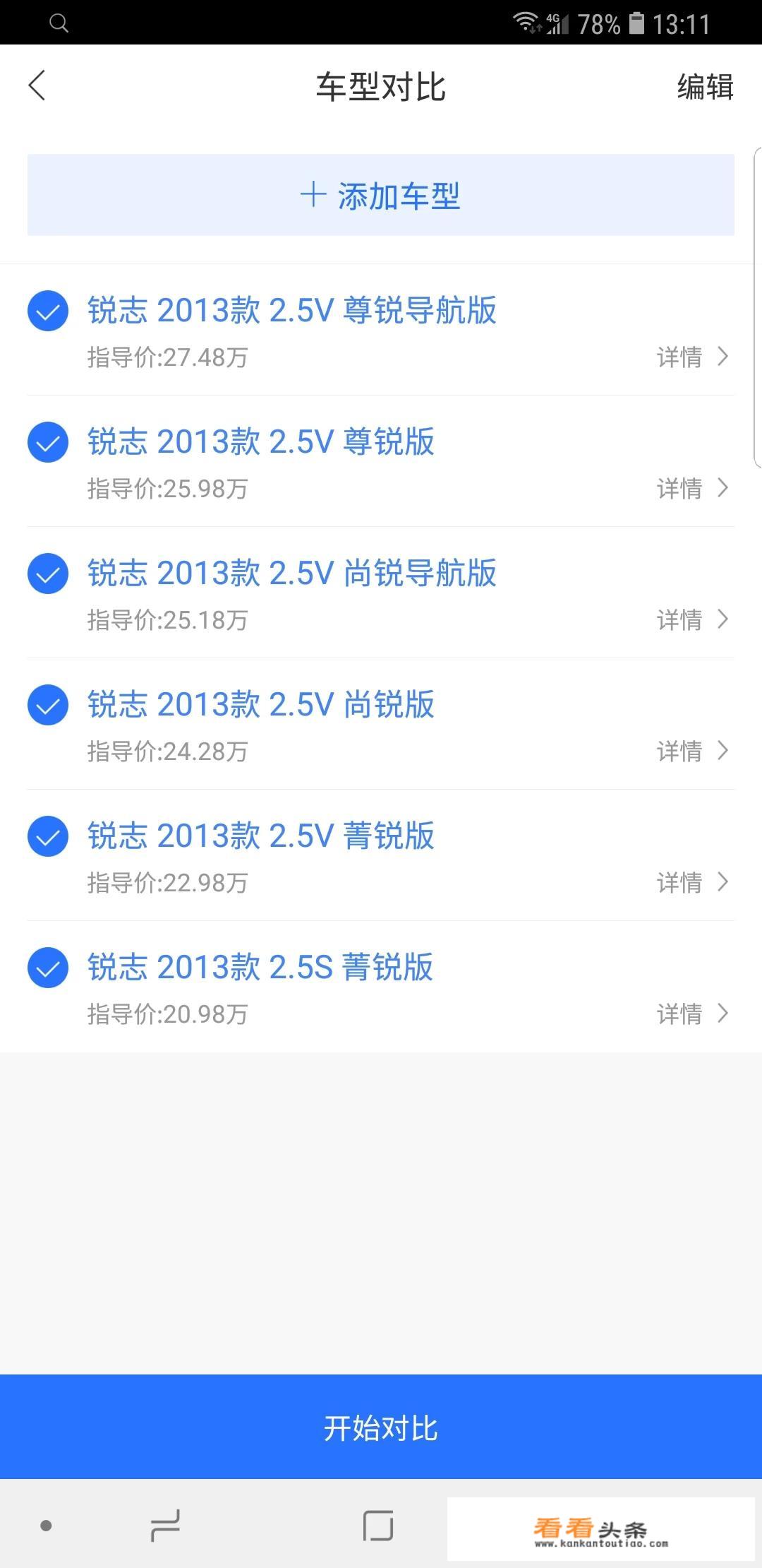 13款锐志跑了6万公里，车行开价14万8千，贵不贵