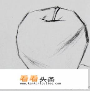苹果素描画法