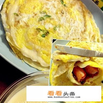 苹果面粉鸡蛋饼的做法