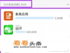 手机中如何查看各个软件对流量的消耗情况