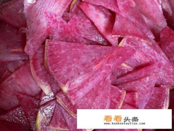 绿皮紫心萝卜正宗腌制 *** 