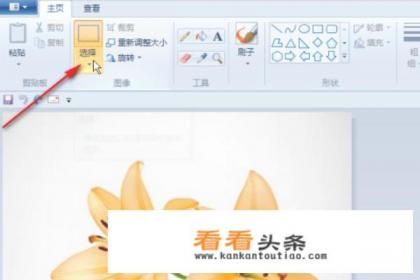 电脑系统自带的画图软件如何裁剪图片 电脑系统自带的画图软件如何裁剪图片