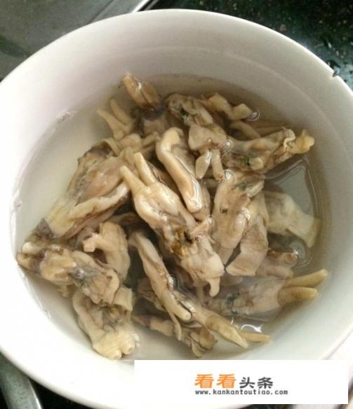 蛏子干的清洗与家常做法