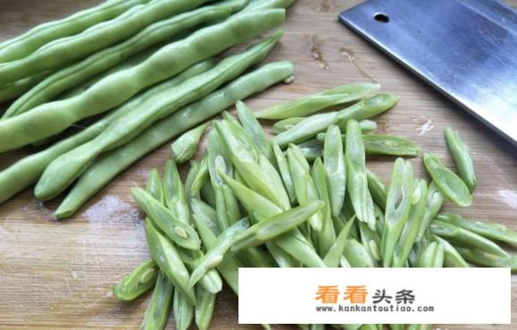 豆角怎么切斜丝