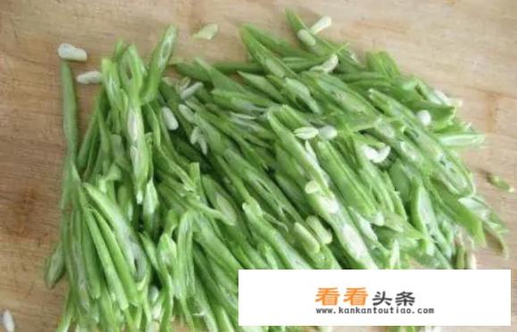 豆角怎么切斜丝