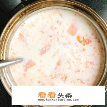 木瓜牛奶的简单做法